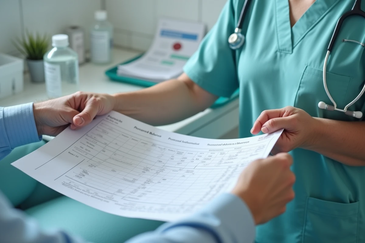 Prise de sang et examen de la balance phosphocalcique